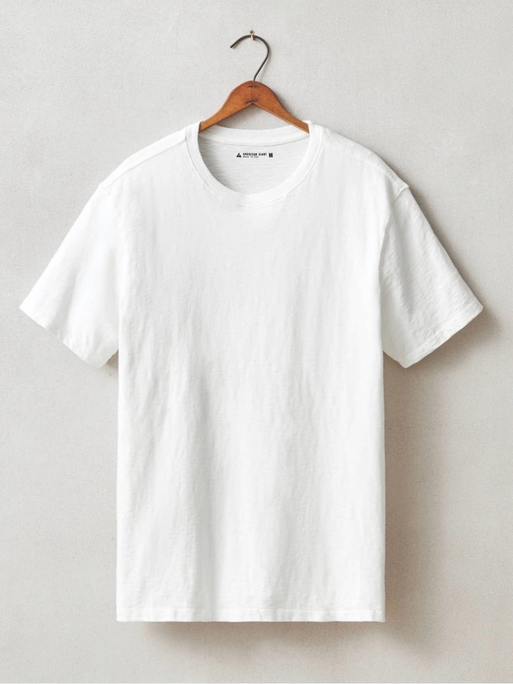 NWOT American Giant Tee Large White Heavyweight Made USA Crew Neck T